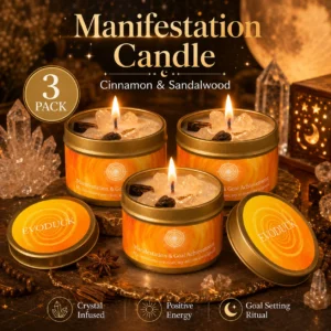 Bougie parfumée cannelle et bois de santal – boîte de 3 oz
