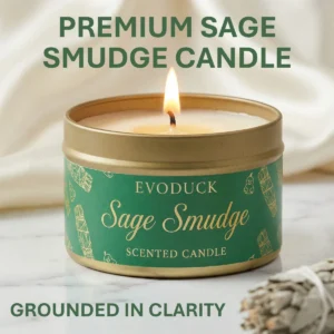 Bougie parfumée à la sauge en cire de soja