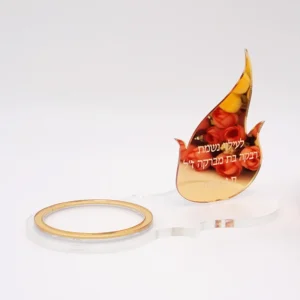 Bougeoir personnalisé en plastique, décoration de table flamme