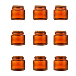 Lot de 9 bougeoirs pour bougies chauffe-plat