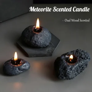 Bougie parfumée météorite en cire de soja