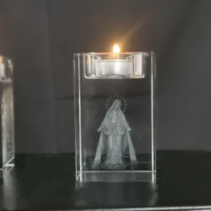 Photophore en cristal pour petite bougie chauffe-plat