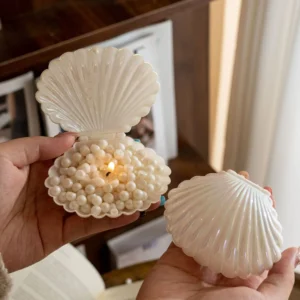 Bougie parfumée coquillage et perle