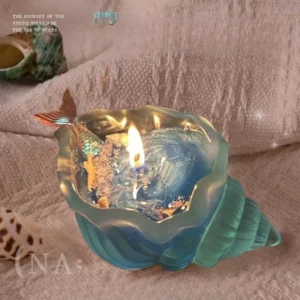 Bougie parfumée en cire gel au style marin