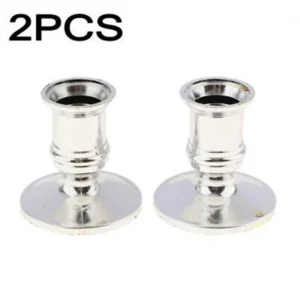 Bases de bougie en plastique pour bougeoir, lot de 2