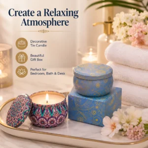 Bougie parfumée en cire de soja avec fleurs séchées