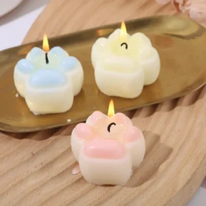 Bougie parfumée en forme de patte de chat