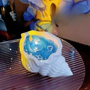 Bougie parfumée en cire de gel, forme coquillage étoile de mer