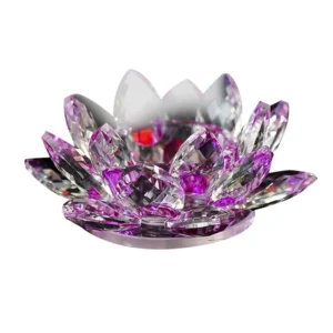 Bougeoirs Lotus clairs pour décoration de maison et de fête