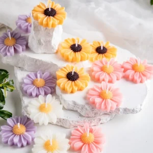 Bougie parfumée à la camomille en cire de soja – 1 ou 5 pièces