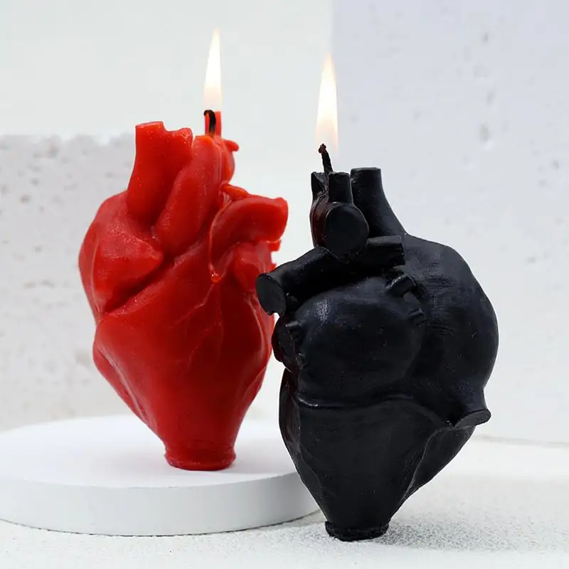 Bougie parfumée 3D en forme de cœur anatomique – Image 2
