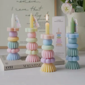 Bougie parfumée à longue tige en cire de soja