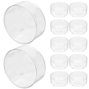 50 gobelets transparents réutilisables en plastique pour bougeoirs DIY