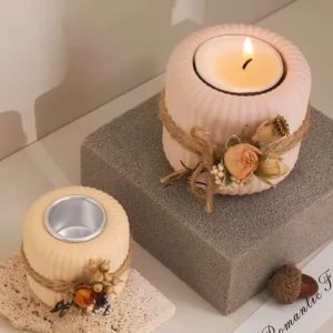 30 mini bougeoirs en aluminium pour décoration
