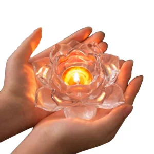 Bougeoirs en cristal – 7 couleurs, style européen