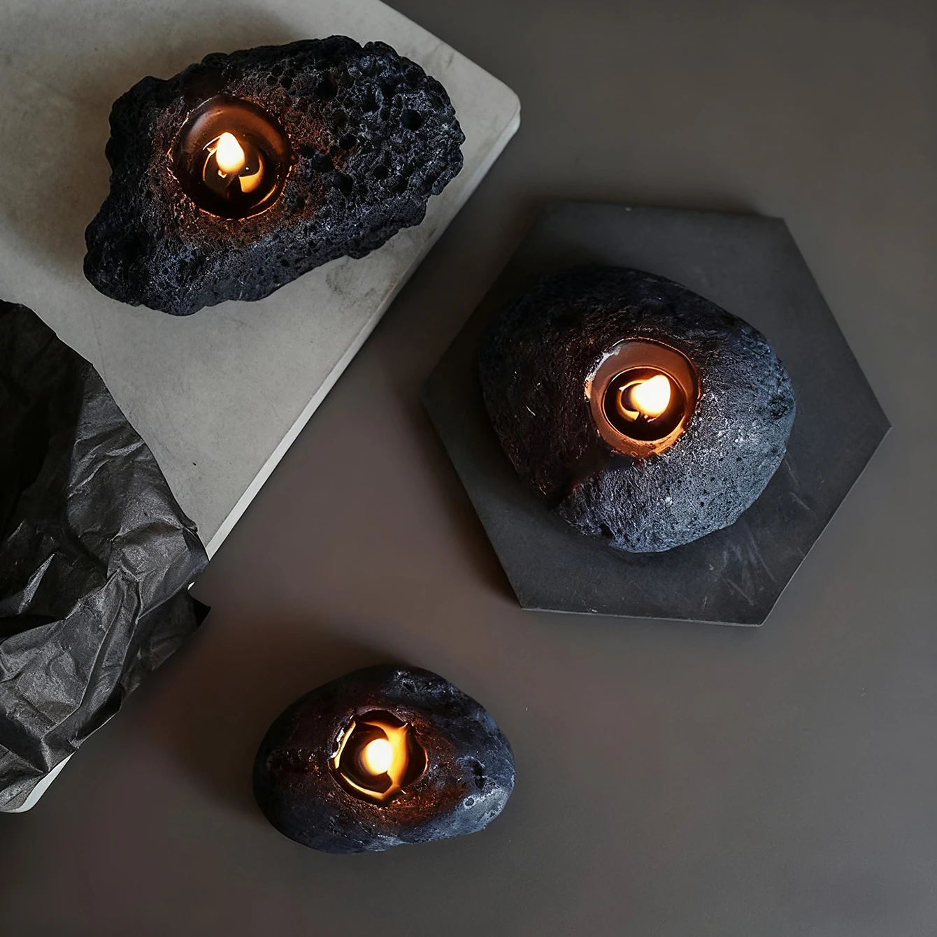 Bougie parfumée météorite en cire de soja – Image 2