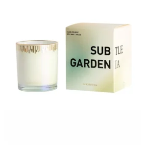 Bougie parfumée au gardénia 5,3 oz – design pluie de météores