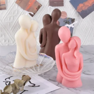 Bougie parfumée 3D couple en cire de soja