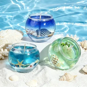 Bougie parfumée Underwater World Moon Cup en cire gel