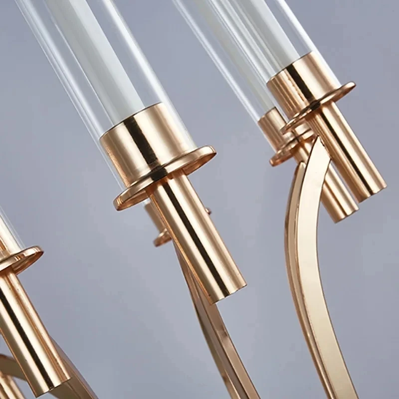 Candélabre métallique à 8 bras, 110 cm, 1/2/4 pièces – Image 2