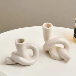 Bougeoirs en céramique en forme d’animal pour décoration de table