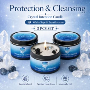 Bougie parfumée à la sauge blanche et à l’encens, 3 oz
