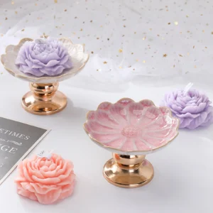 Bougeoirs hauts en céramique, supports et ornements décoratifs