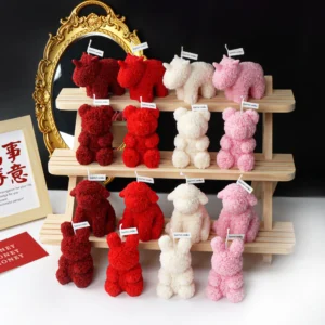Bougie parfumée 3D ours ou lapin en cire de soja